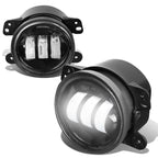11-18 Dodge Charger Journey Jeep Cherokee LED Projector Fog Lights Chrome