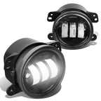 11-18 Dodge Charger Journey Jeep Cherokee LED Projector Fog Lights Chrome