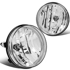 2007-2014 GMC Sierra Fog Lights Chrome Clear No Switch