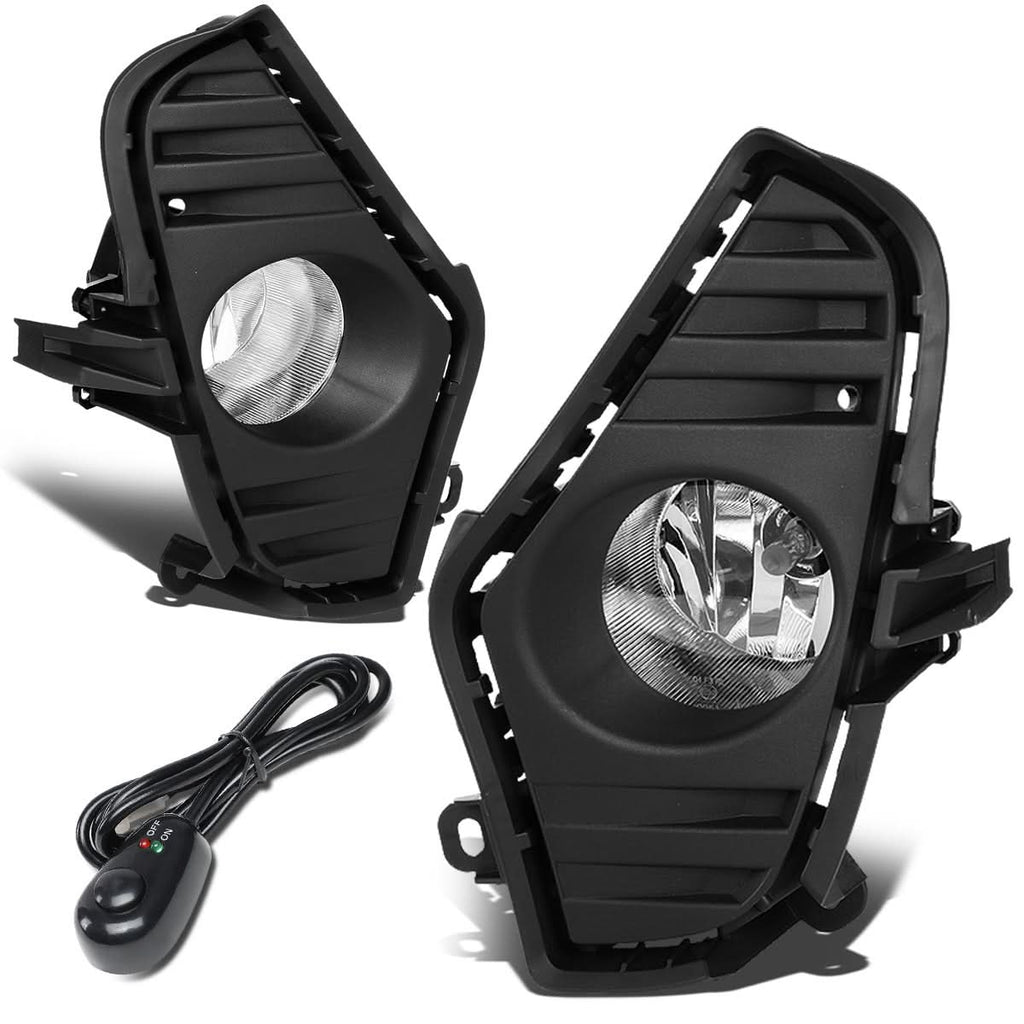 2019-2020 Toyota RAV4 Fog Lights with Switch Black Bezel Chrome