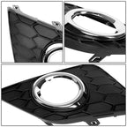 2016-2019 Nissan Sentra Fog Lights with Switch & Black Bezel