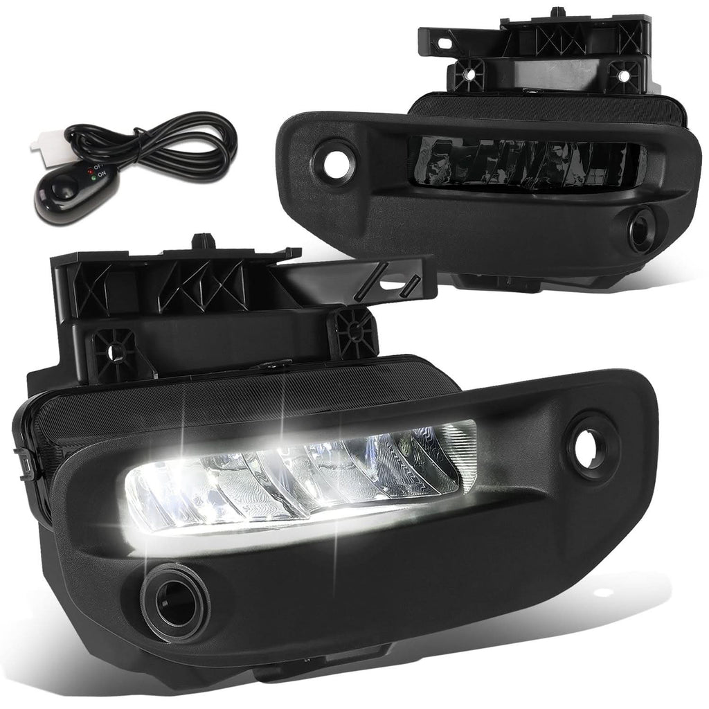 2019-2022 RAM 1500 LED Smoked Fog Lights w/ Parking Sensor Compatibility