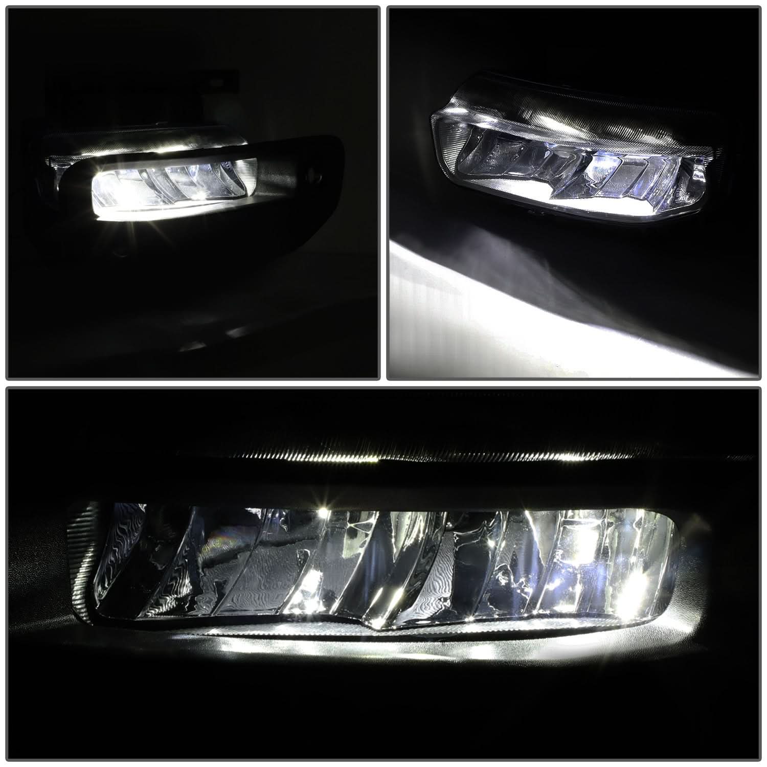2019-2022 RAM 1500 LED Smoked Fog Lights w/ Parking Sensor Compatibility