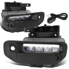 2019-2022 RAM 1500 LED DRL Fog Lights Chrome Clear