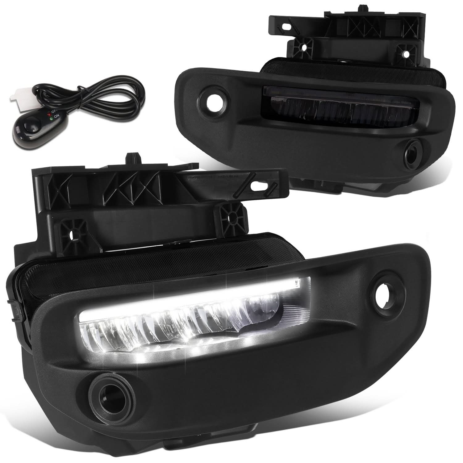 2019-2022 RAM 1500 LED DRL Fog Lights - Smoked