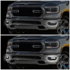 2019-2022 RAM 1500 LED DRL Fog Lights - Smoked