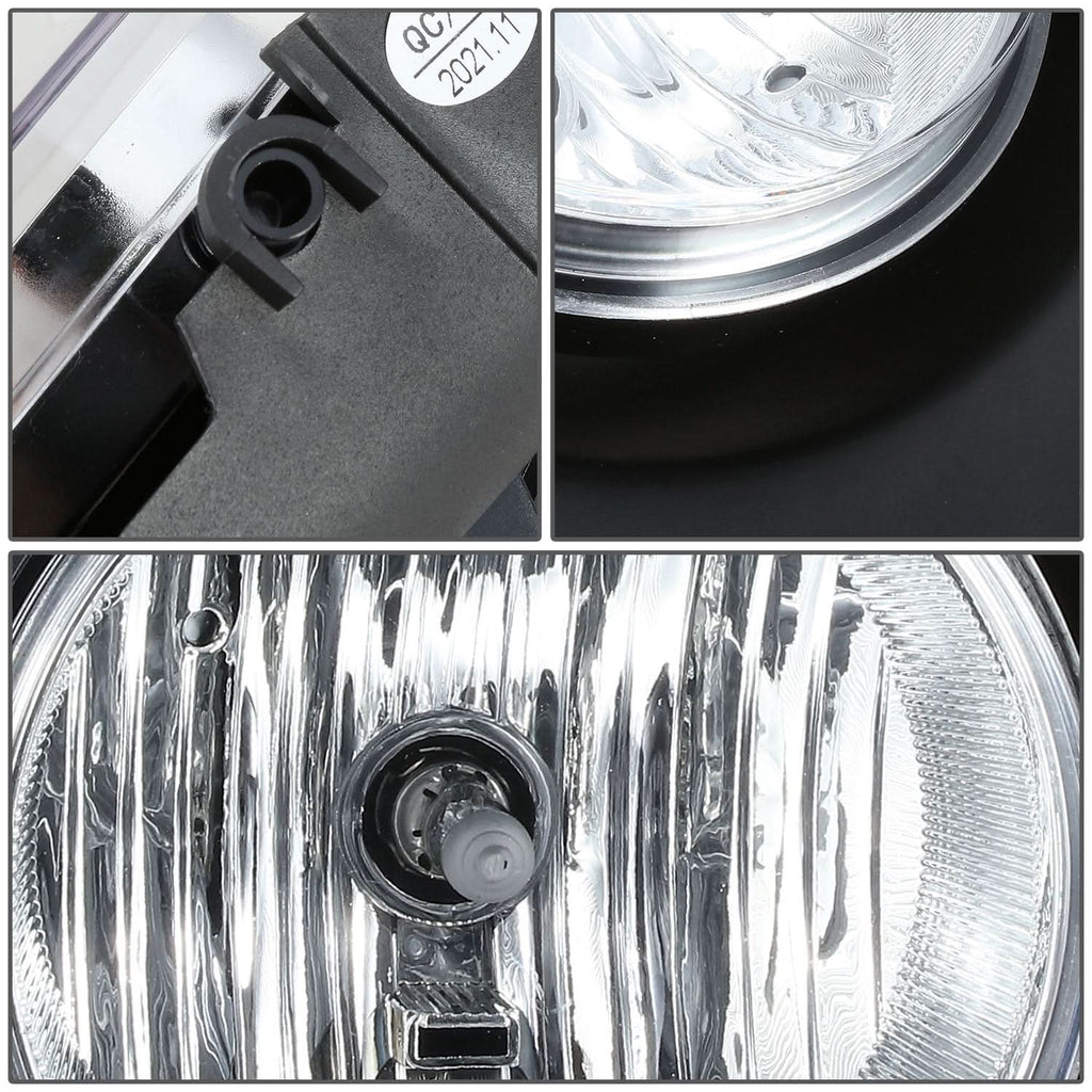 2001-2007 GMC Sierra Chrome Clear Fog Lights H10 Bulb