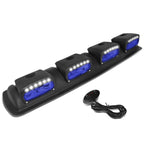 Universal 38" Roof Mounted Fog Lights with 24 LED & H3 Bulb Blue