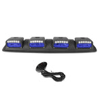 Universal 38" Roof Mounted Fog Lights with 24 LED & H3 Bulb Blue