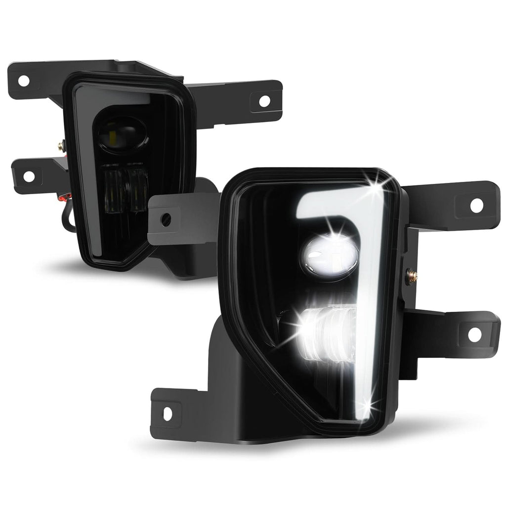 2016-2018 Chevrolet Silverado 1500 LED Fog Lights Smoke Lens