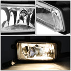 15-20 Chevy Tahoe Suburban GMC Yukon Fog Lights with Switch Chrome