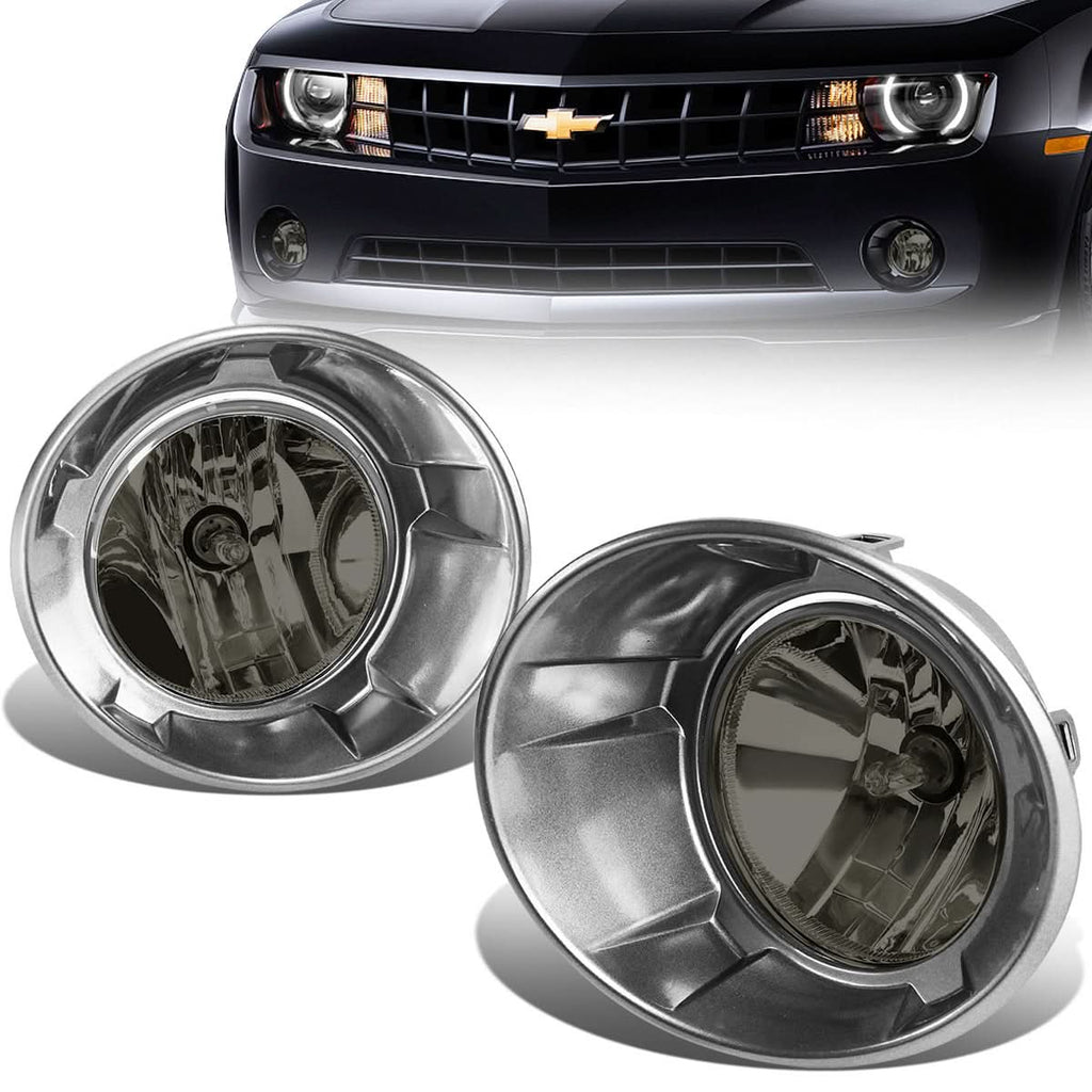 2010-2013 Chevrolet Camaro Smoke Fog Lights with Bezel 5202 Bulb