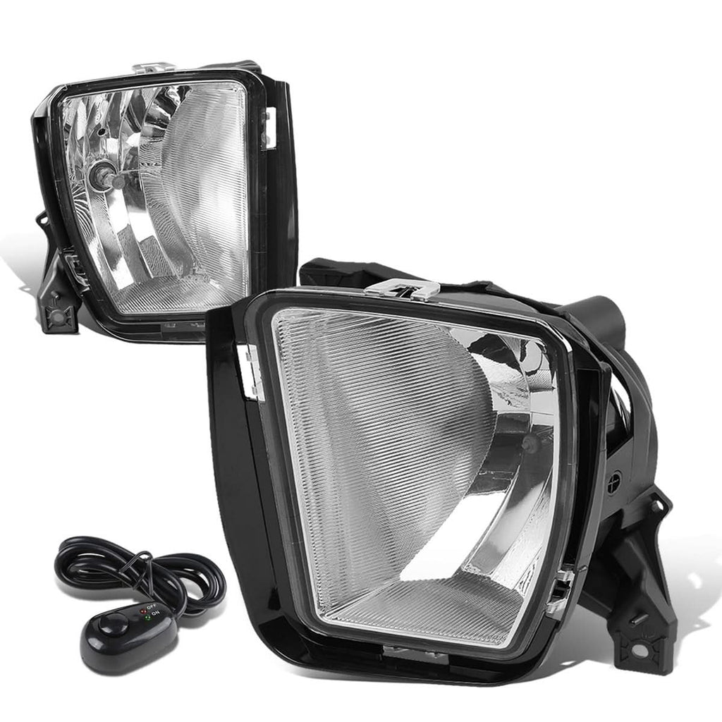 2013-2018 Ram 1500 Fog Lights with Switch - Chrome/Clear