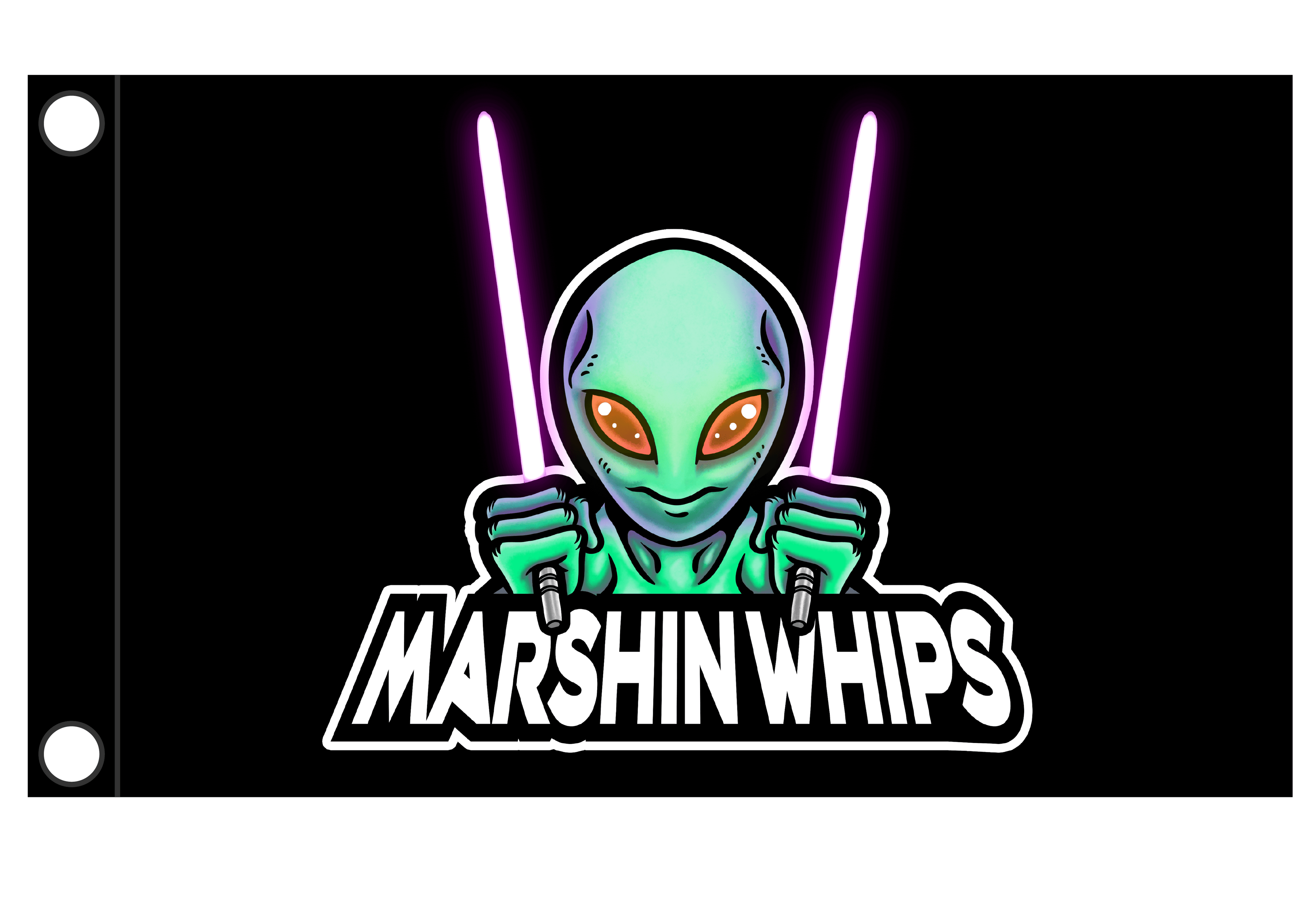 Marshin Whips Single Day Flag Whip