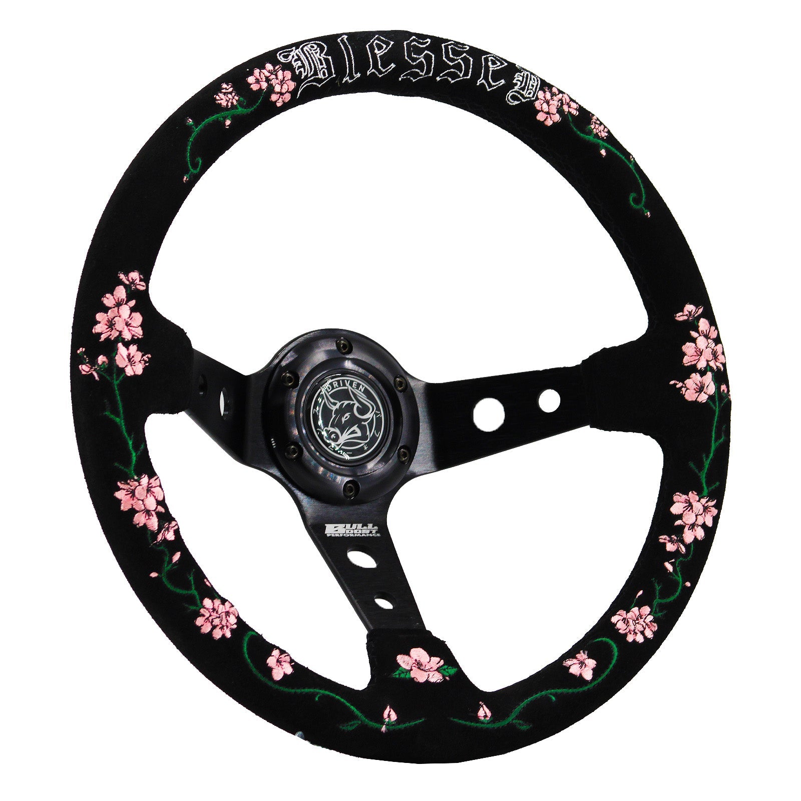 Blessed Universal 350mm Deep Dish Steering Wheel | 150 ENTRIES - Bull Boost Performance