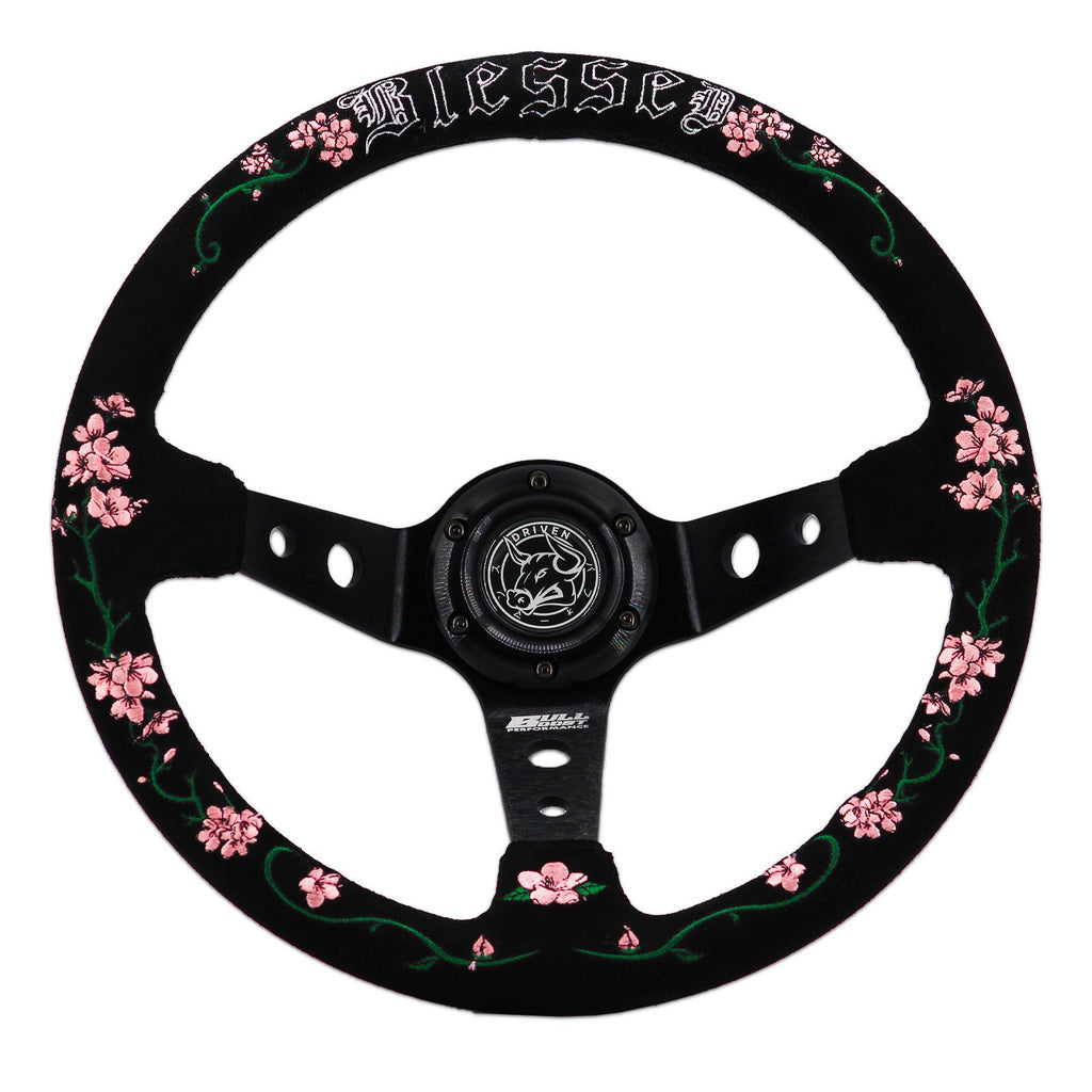 Blessed Universal 350mm Deep Dish Steering Wheel | 150 ENTRIES - Bull Boost Performance