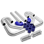 Universal 2.25" Aluminum Intercooler Piping Kit - 8PC with Clamps