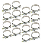 Universal 2.25" Aluminum Intercooler Piping Kit - 8PC with Clamps