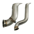 B Series Tear Drop Hood Exit Up Pipe Dump Tube For Top Mount Turbo Manifold Outlet - Bull Boost Performance