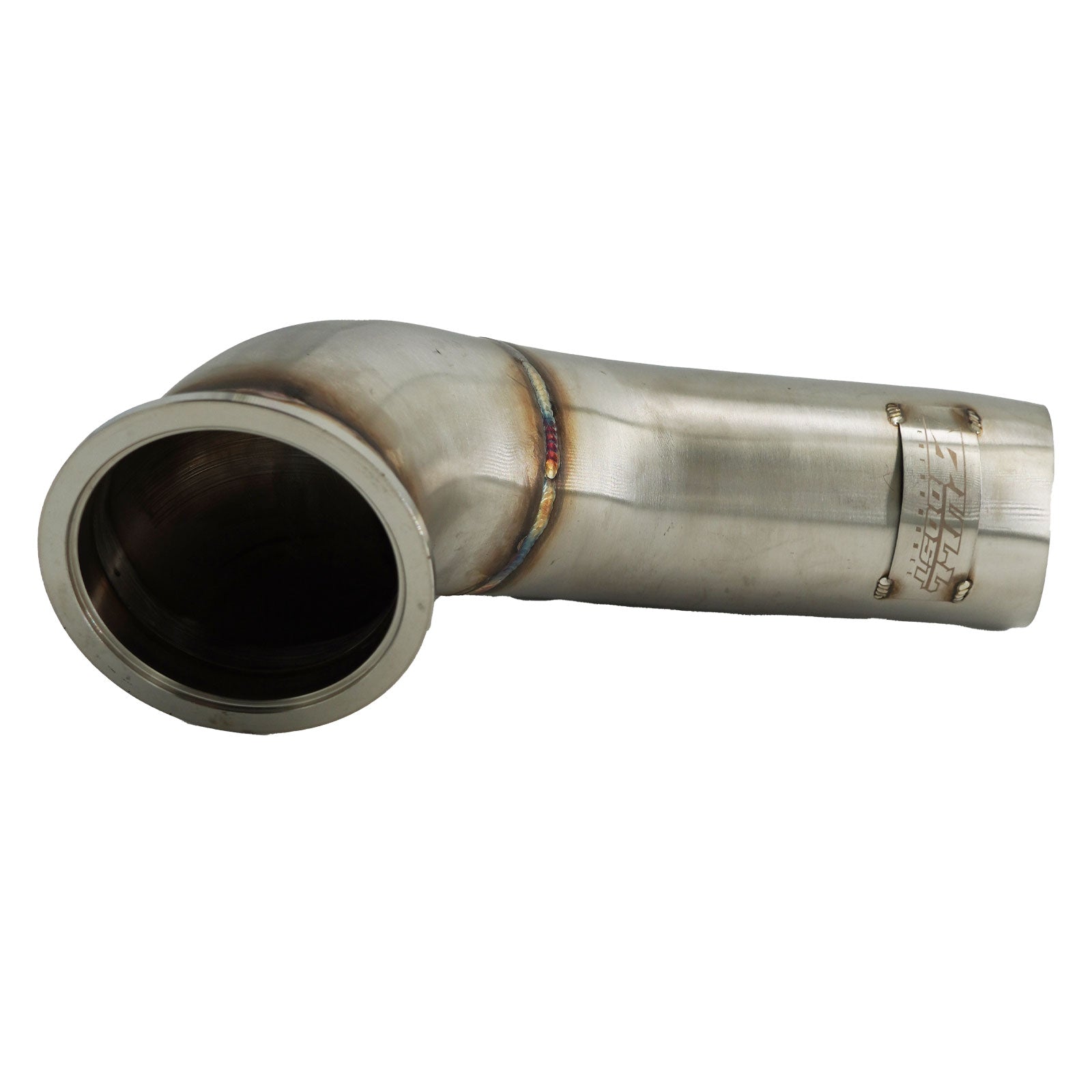 H Series Tear Drop Hood Exit Up Pipe Dump Tube For Top Mount Turbo Manifold Outlet - Bull Boost Performance