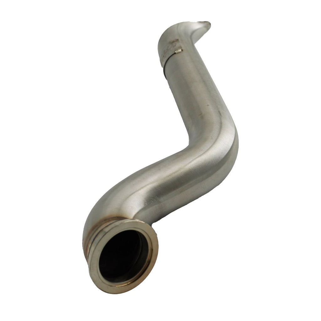 D Series Tear Drop Hood Exit Up Pipe Dump Tube For Top Mount Turbo Manifold Outlet - Bull Boost Performance