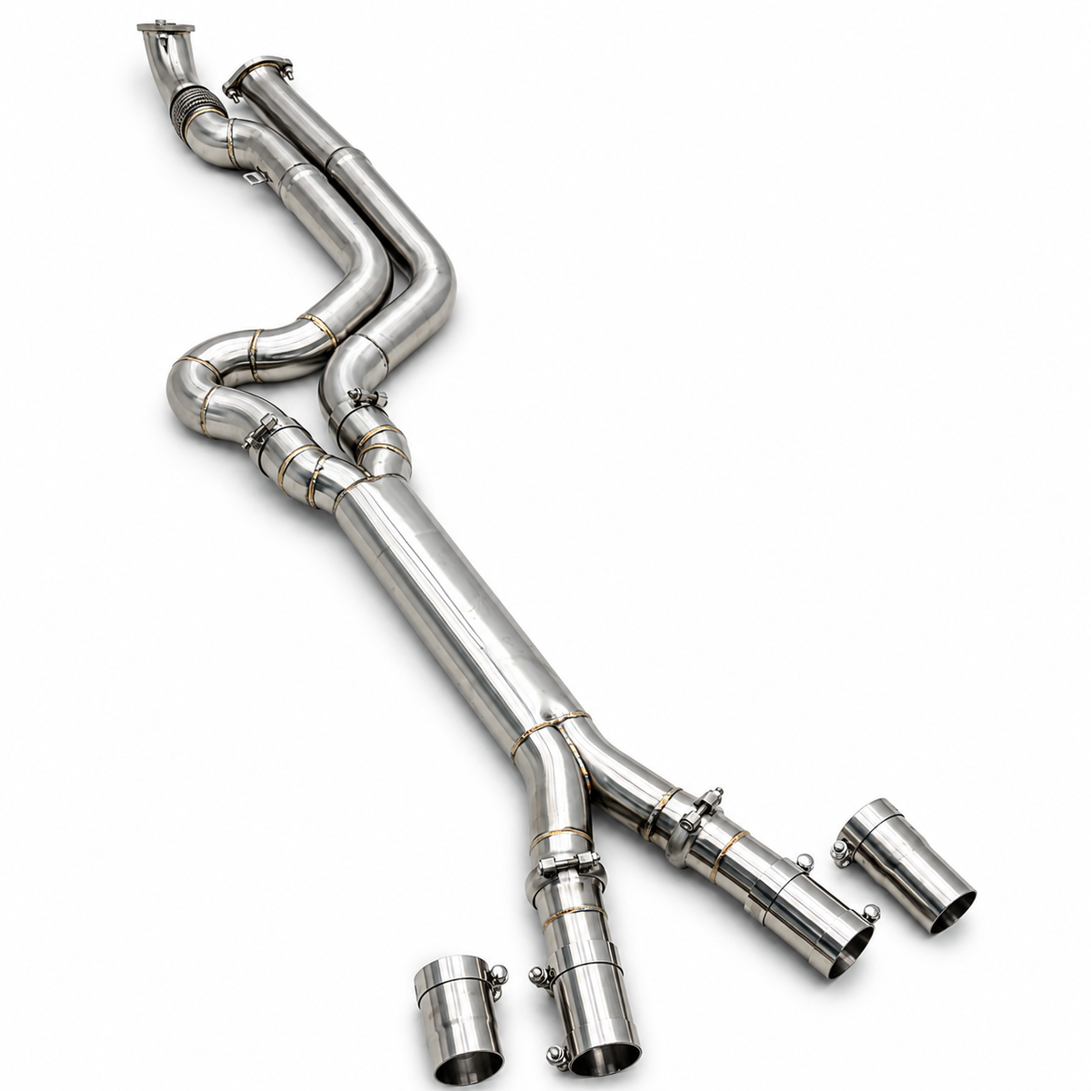 304 Stainless Exhaust System FTM Midpipe for BMW G80 G82 G83 M3 M4 by Stratec Systems