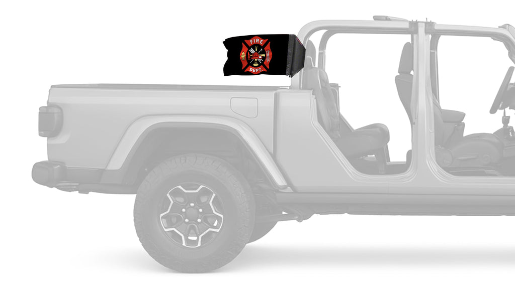 Fire Department 12"x18" Forever Wave Flag