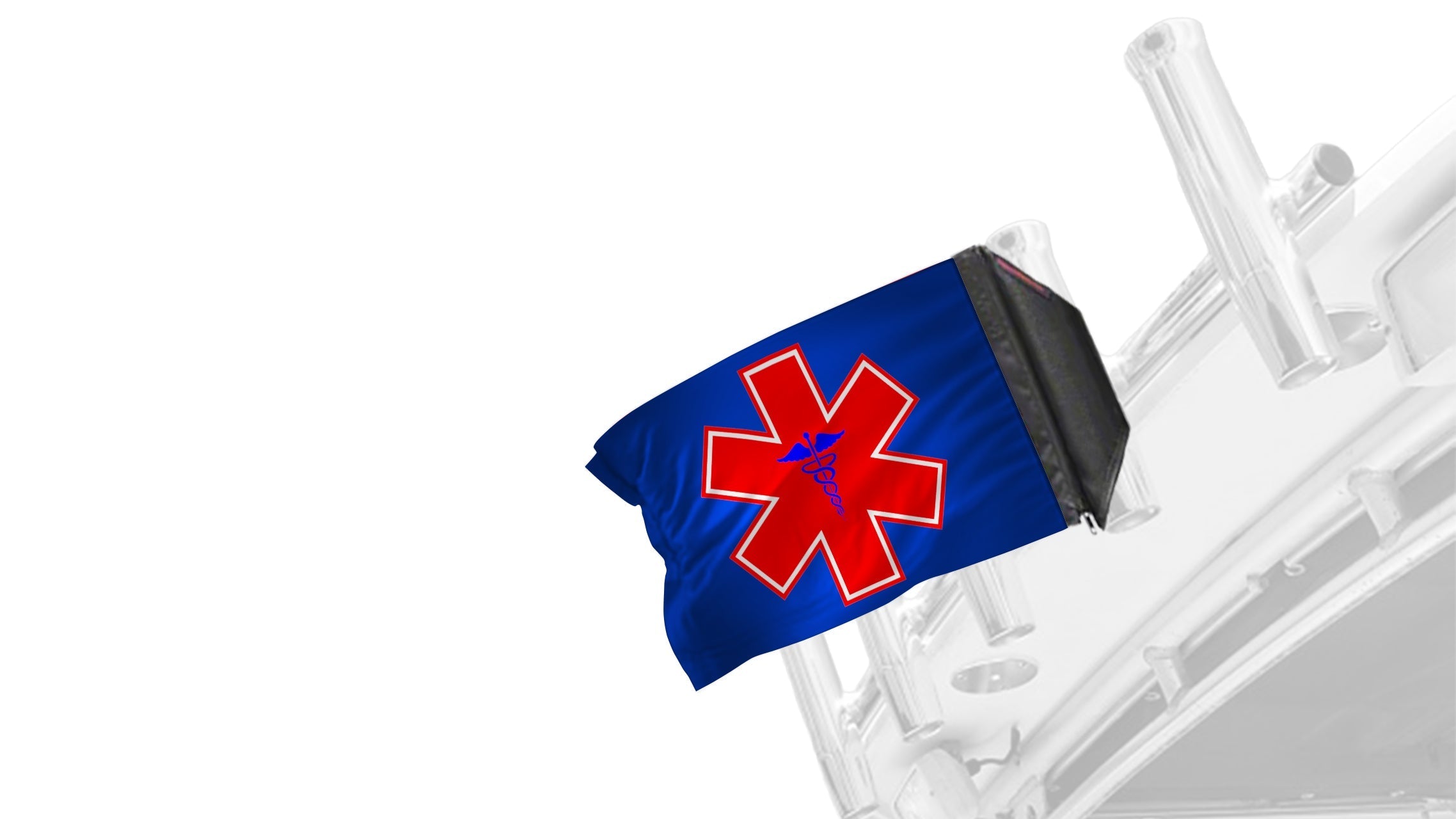 Medical 12"x18" Forever Wave Flag for Boats