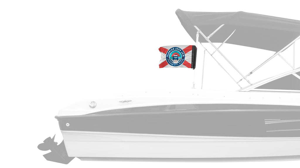 Florida Jeep Jam 2026 12"x18" Forever Wave Flag for Boats