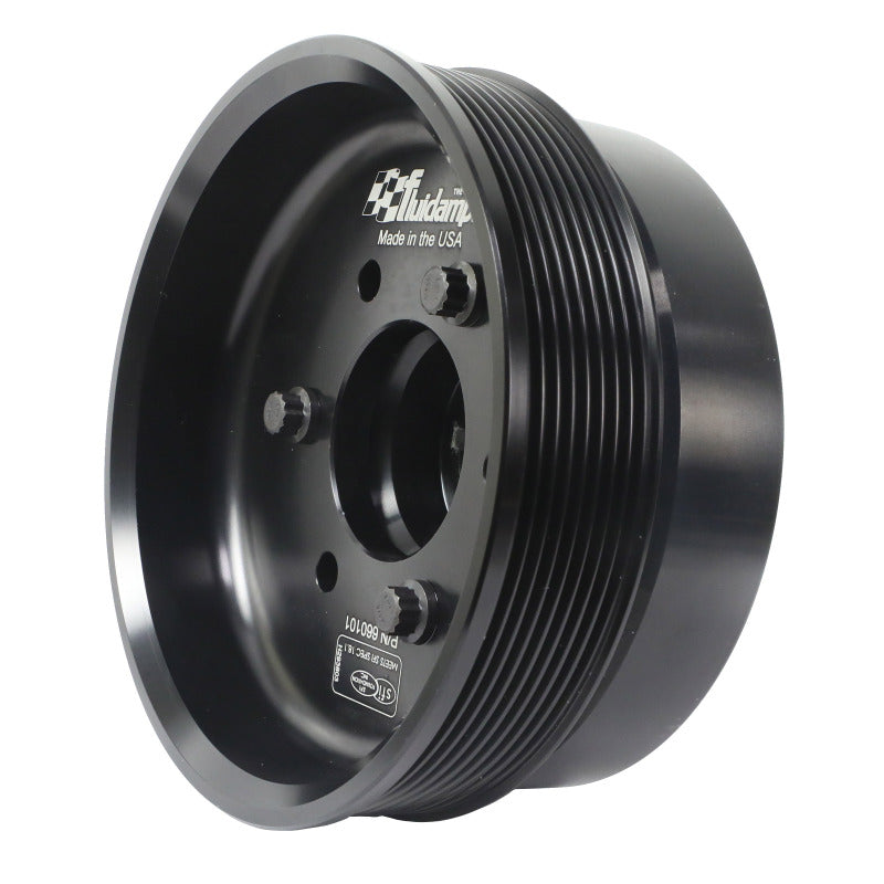 Fluidampr Chevy LSX 6-1/4in Damper w/Single 8 Rib 6.57in Dia Pulley Steel Internally Balanced Damper