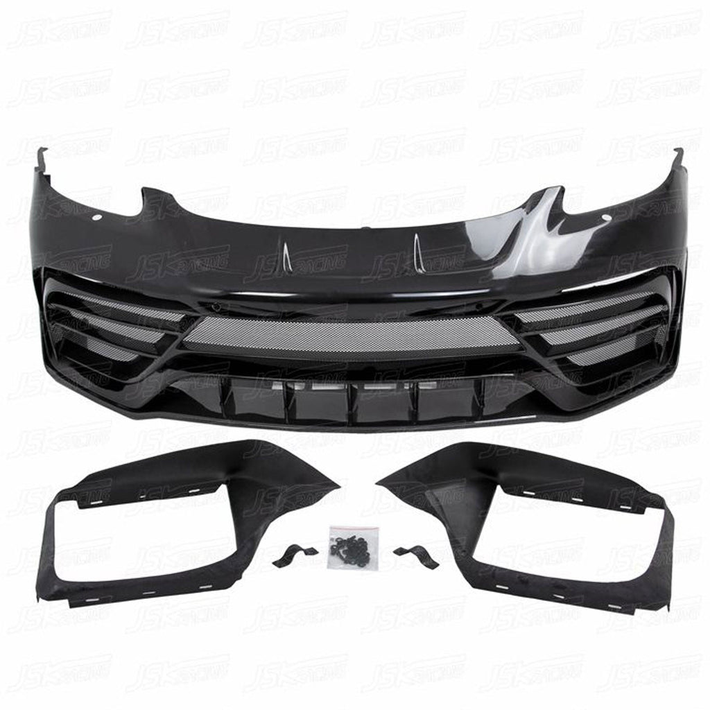 Half Carbon Fiber Front Bumper for Porsche Cayman 718 Gen 16-18 - Bull Boost Performance
