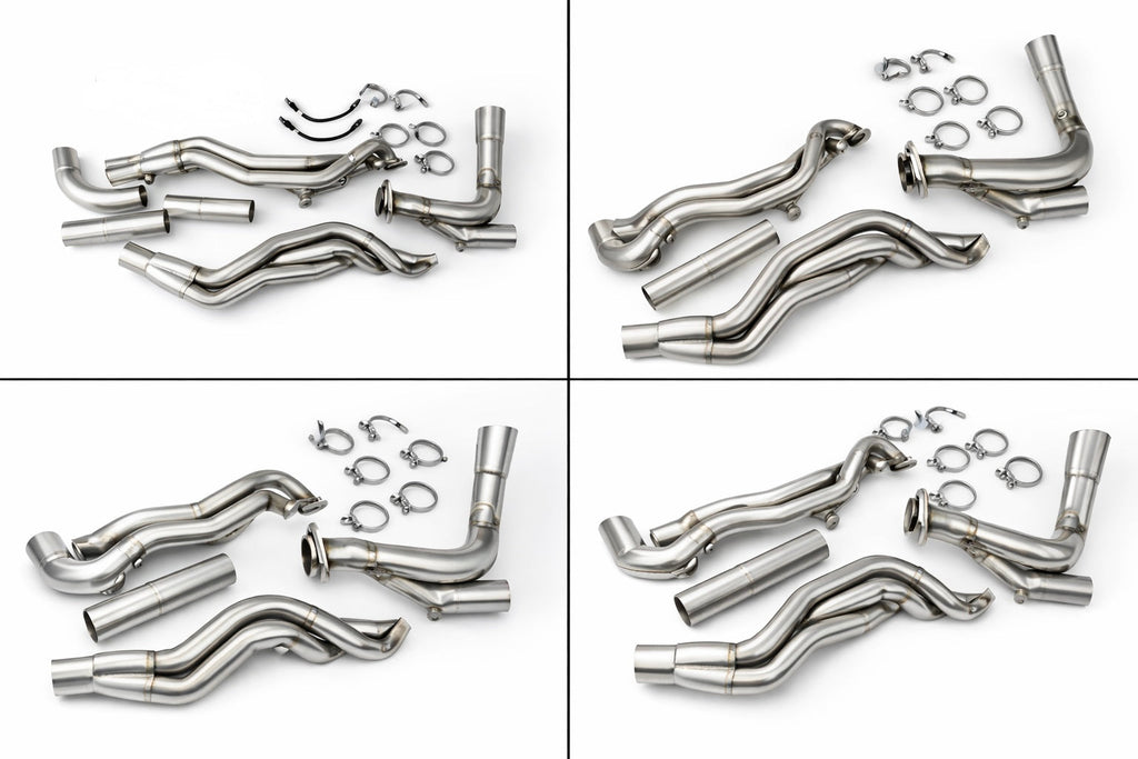 SPDZ1 2015-2025 Ford F150 1 7/8" Long Tube Headers with Off Road Pipe