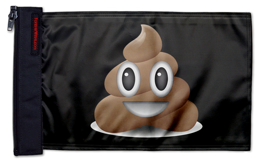 Emoji Poop 12"x18" Forever Wave Flag for Jeep Wrangler LJ 2003-2006