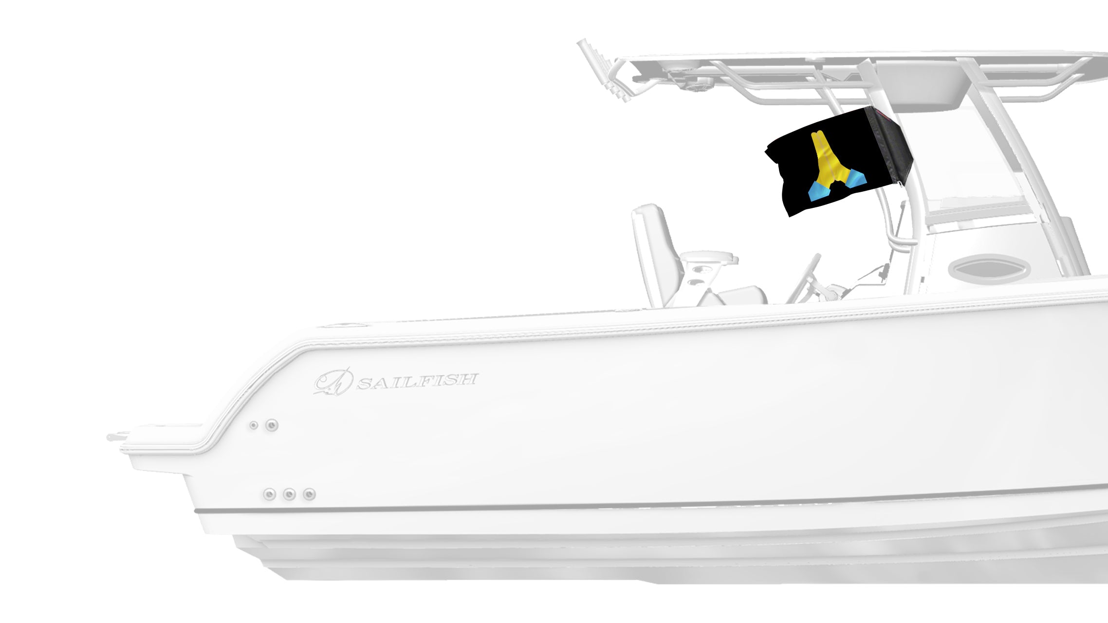 Emoji Praying Hands 12"x18" Forever Wave Flag for Boats