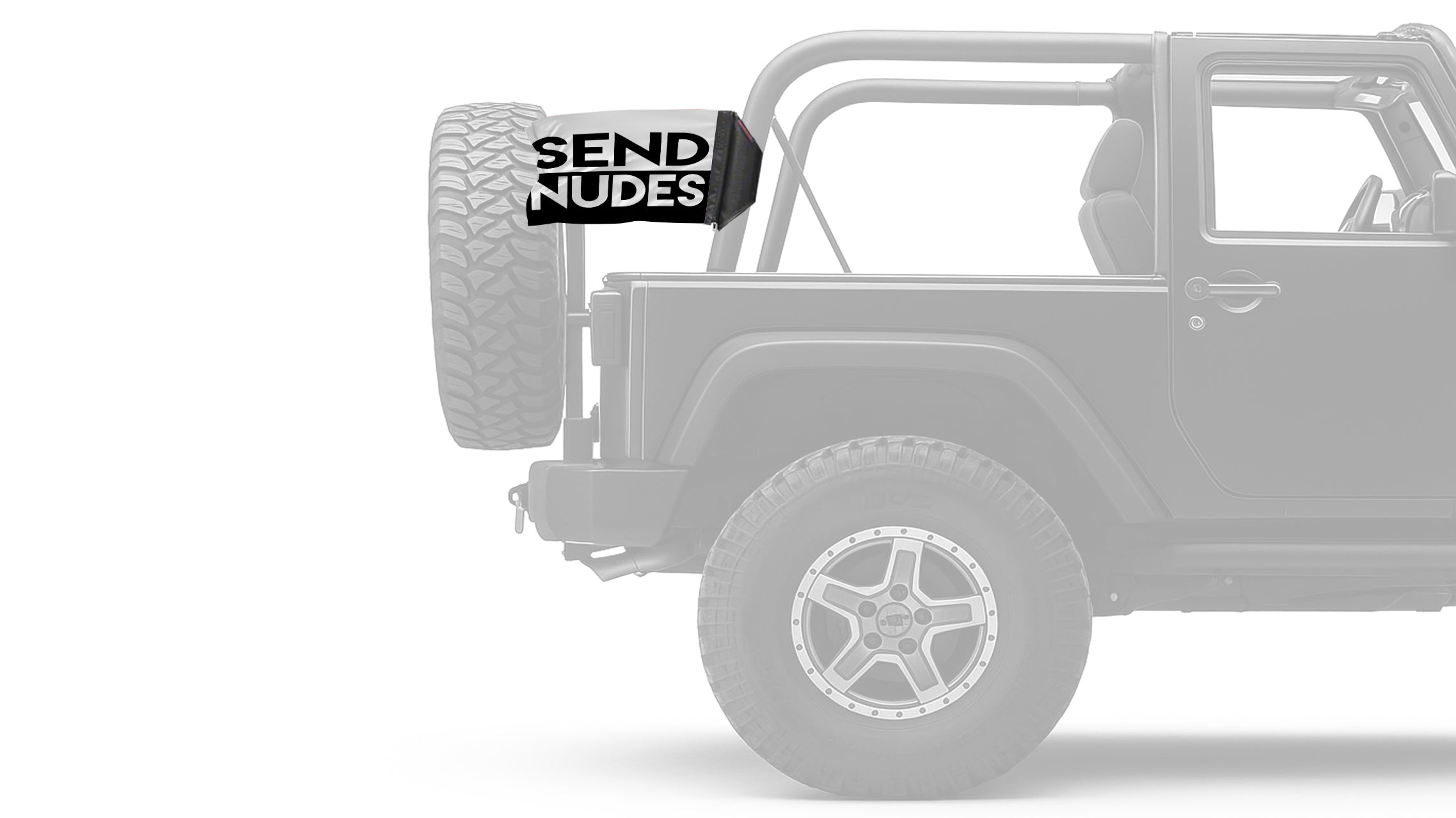 Send Nudes 12"x18" Forever Wave Flag for Jeep Wrangler TJ 1996-2006
