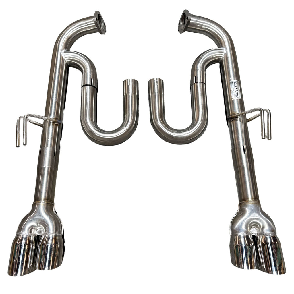 3" Axle Back Exhaust For Caprice PPV 6.0L 3.5" Quad Tips High Flow 304ss - Bull Boost Performance