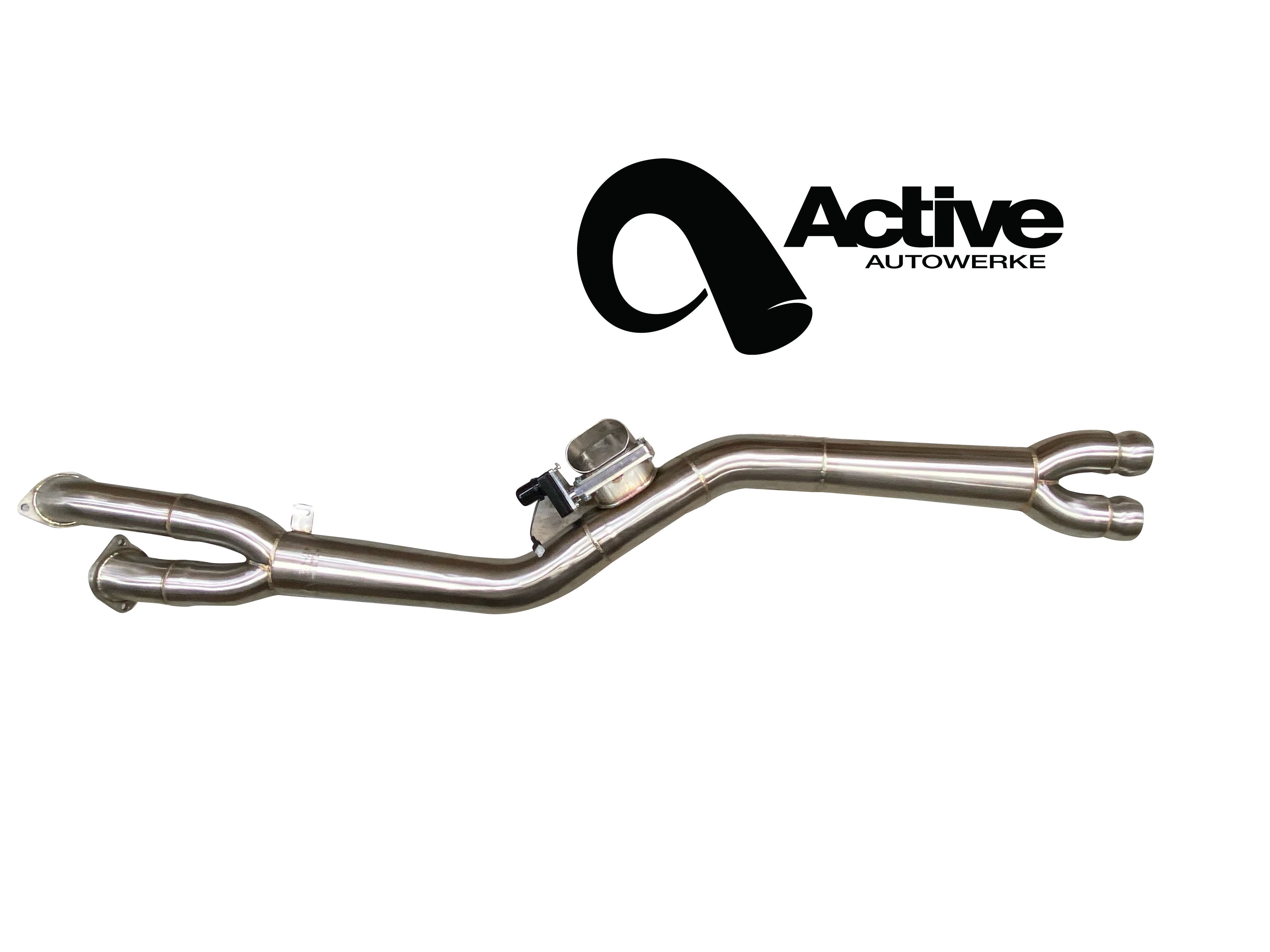 Active Autowerke G80/G82 M3/M4 Signature single mid-pipe with G-brace