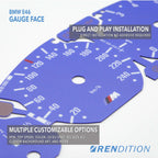 BMW E46 GAUGE FACE FOR M3 330 328 325 318 320 323 316