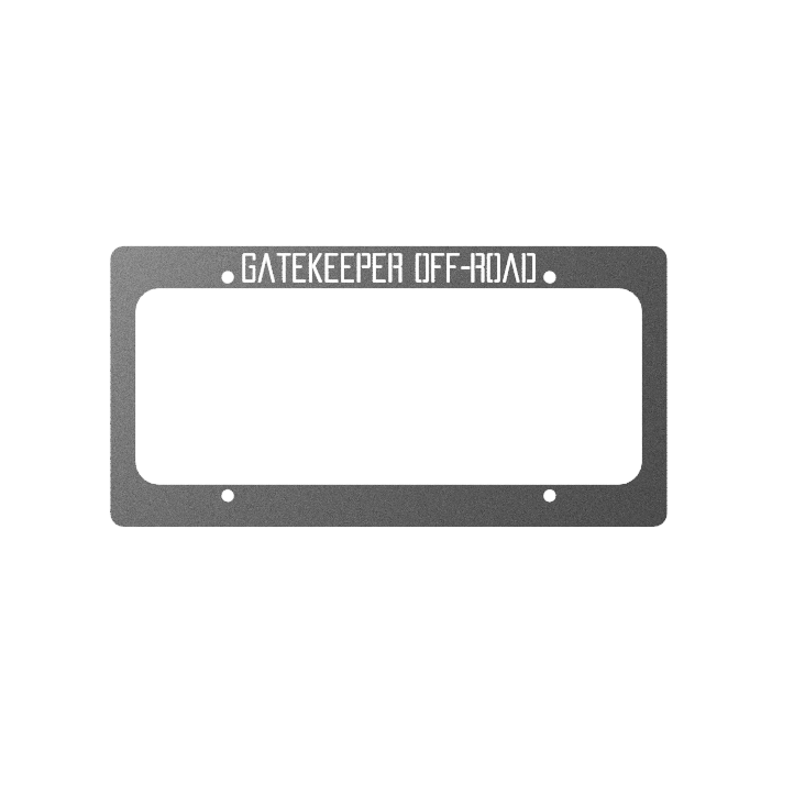 "Gatekeeper Off-Road" License Plate Frame By Gatekeeper Off-Road