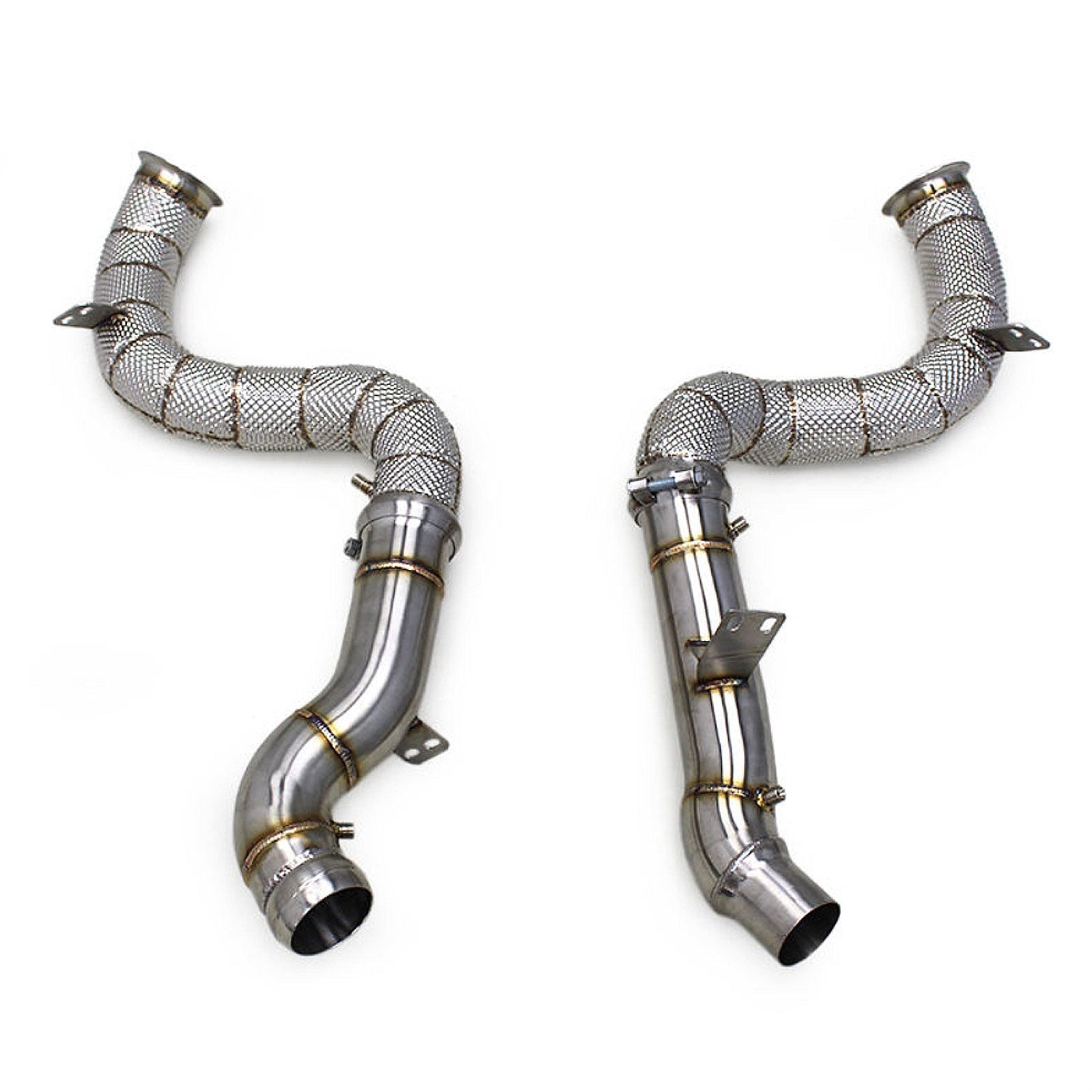 High Flow Race Stainless Downpipe for Mercedes Benz GLE63 AMG 4.0TT W166 W167 - Bull Boost Performance