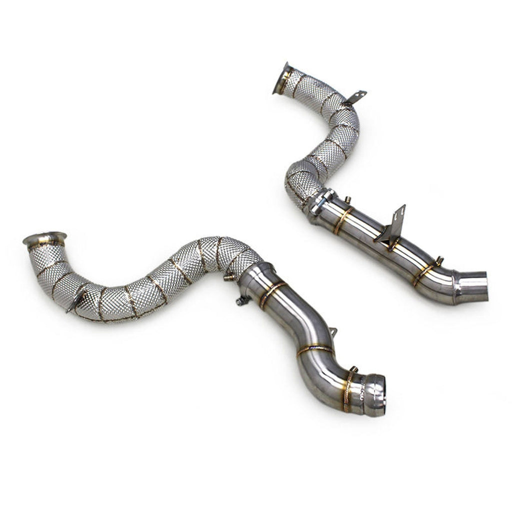 High Flow Race Stainless Downpipe for Mercedes Benz GLE63 AMG 4.0TT W166 W167 - Bull Boost Performance