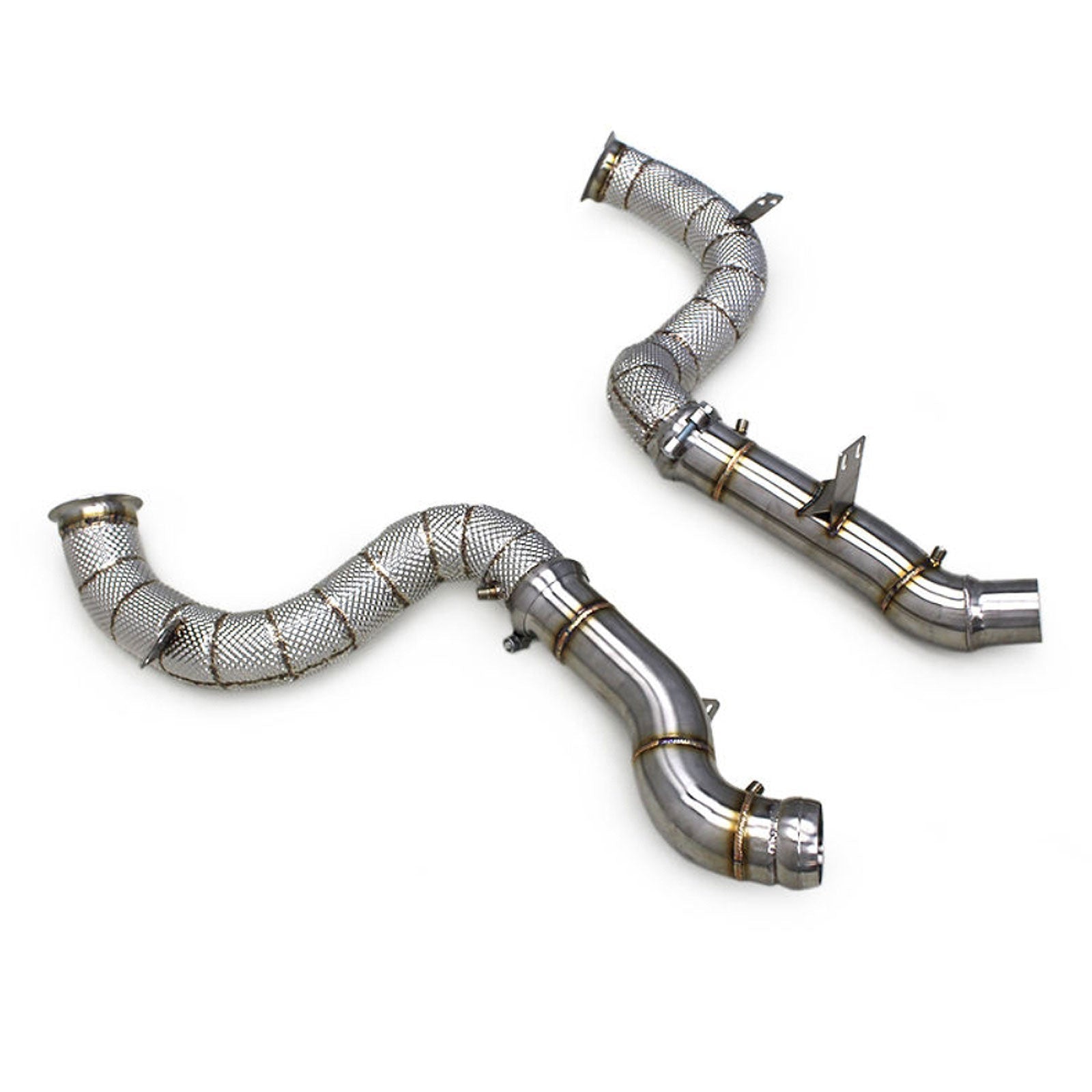 High Flow Race Stainless Downpipe for Mercedes Benz GLE63 AMG 4.0TT W166 W167 - Bull Boost Performance