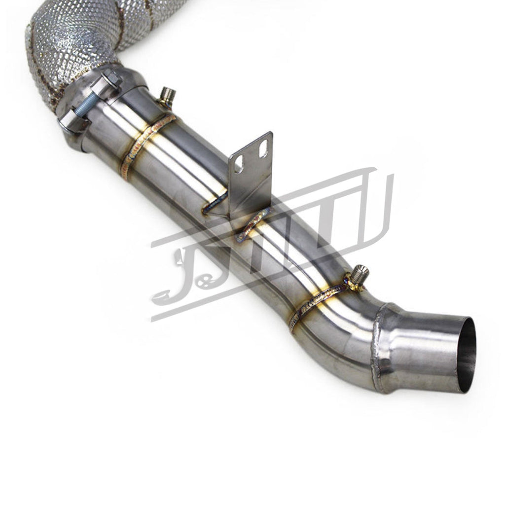 High Flow Race Stainless Downpipe for Mercedes Benz GLE63 AMG 4.0TT W166 W167 - Bull Boost Performance