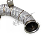 High Flow Race Stainless Downpipe for Mercedes Benz GLE63 AMG 4.0TT W166 W167 - Bull Boost Performance