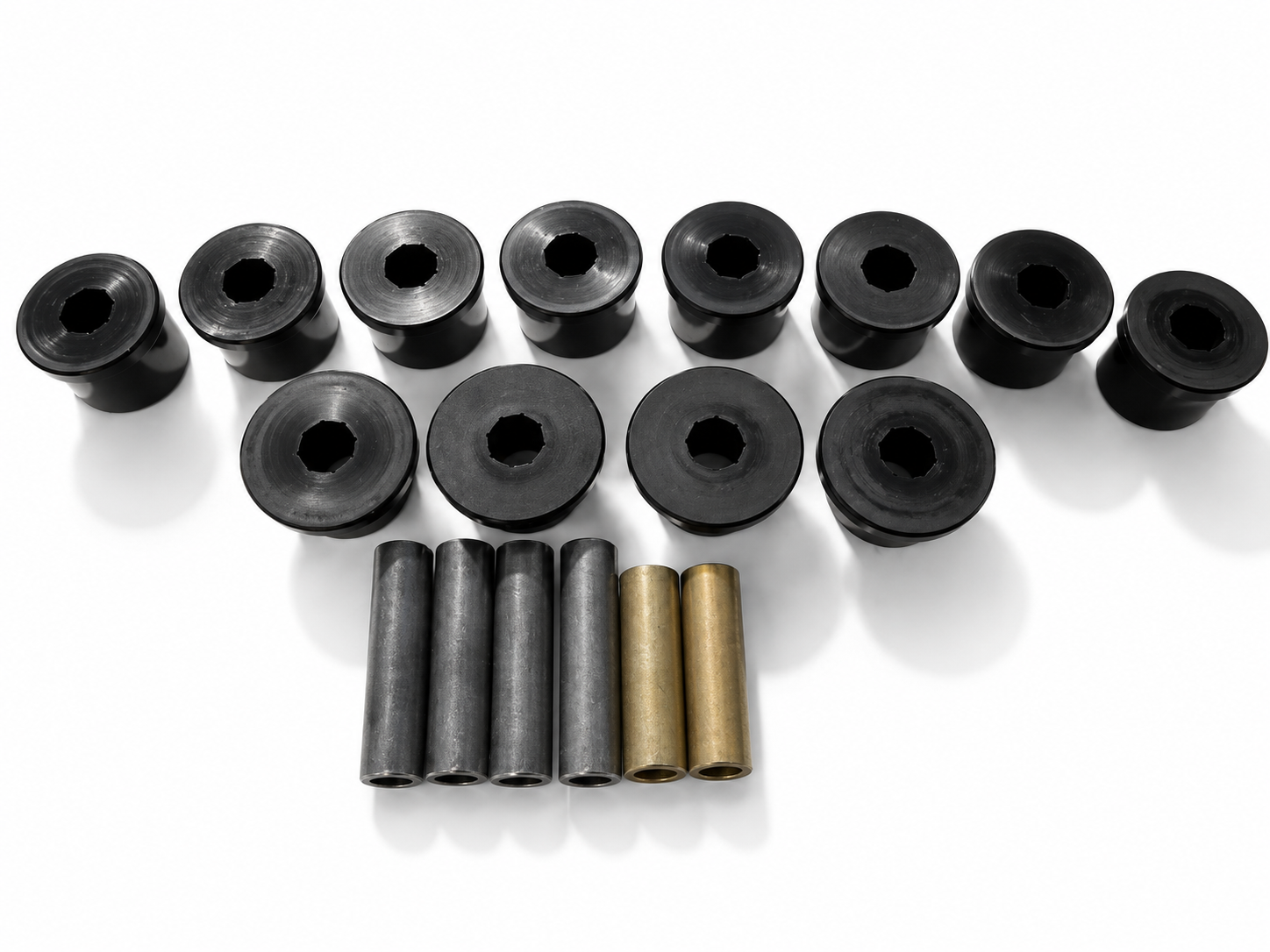 1979–2004 Ford Mustang Rear Upper & Lower Control Arm Polyurethane Bushing Rebuild Kit – GM-CABSHKT - Granatelli Motor Sports