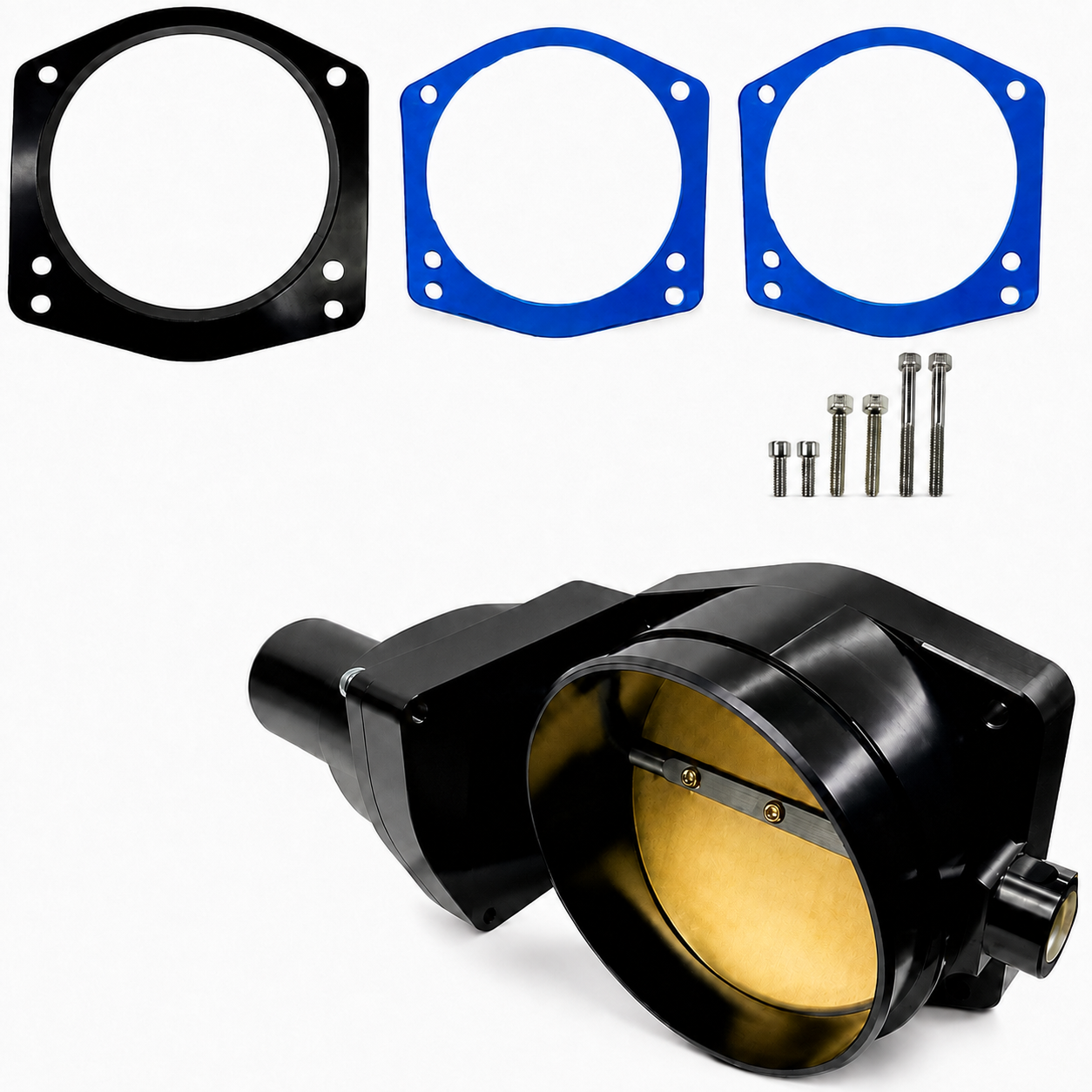GM LS / LSX 112mm Black Billet Drive-By-Wire Throttle Body – GMTBLS112B - Granatelli Motor Sports