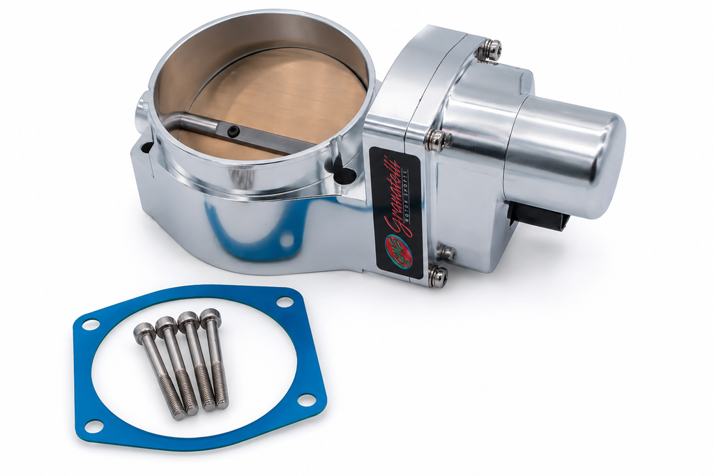 GM LS / LSX 103mm Polished Billet Drive-By-Wire Throttle Body – GMTBLS3P - Granatelli Motor Sports