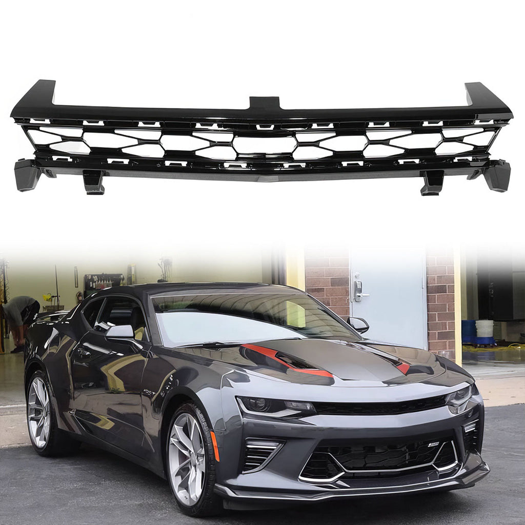 2016-2018 Chevy Camaro 50th Anniversary Black Front Upper Grille