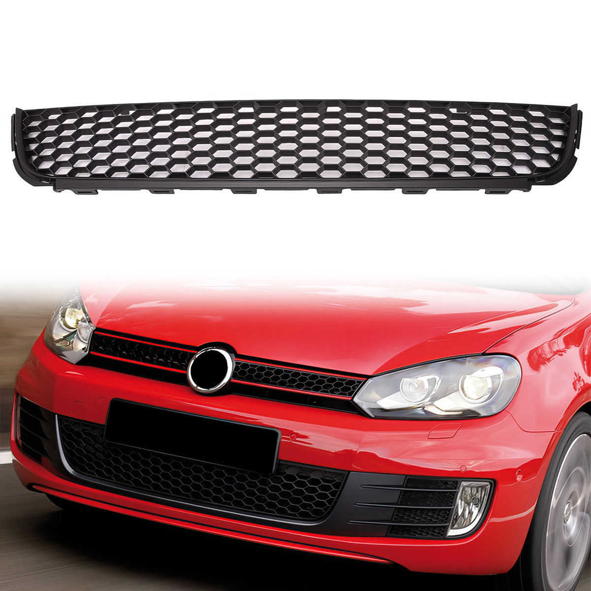 2010-2014 Volkswegen Golf TDI Jetta MK6 Honeycomb Mesh Front Grille
