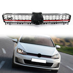 Fits 15-17 Golf MK7 Mesh GTI Red Trim Front Grille Logo Badge Base